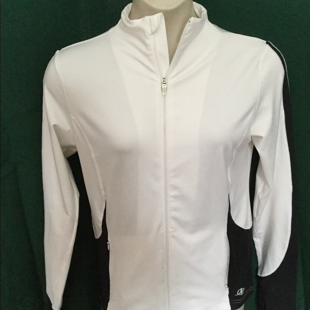 Nordic Track size medium zip-up track coat